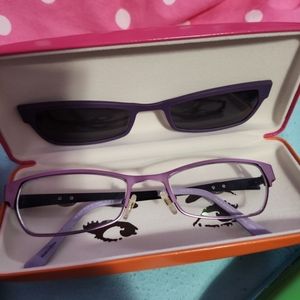 Purple glasses frames